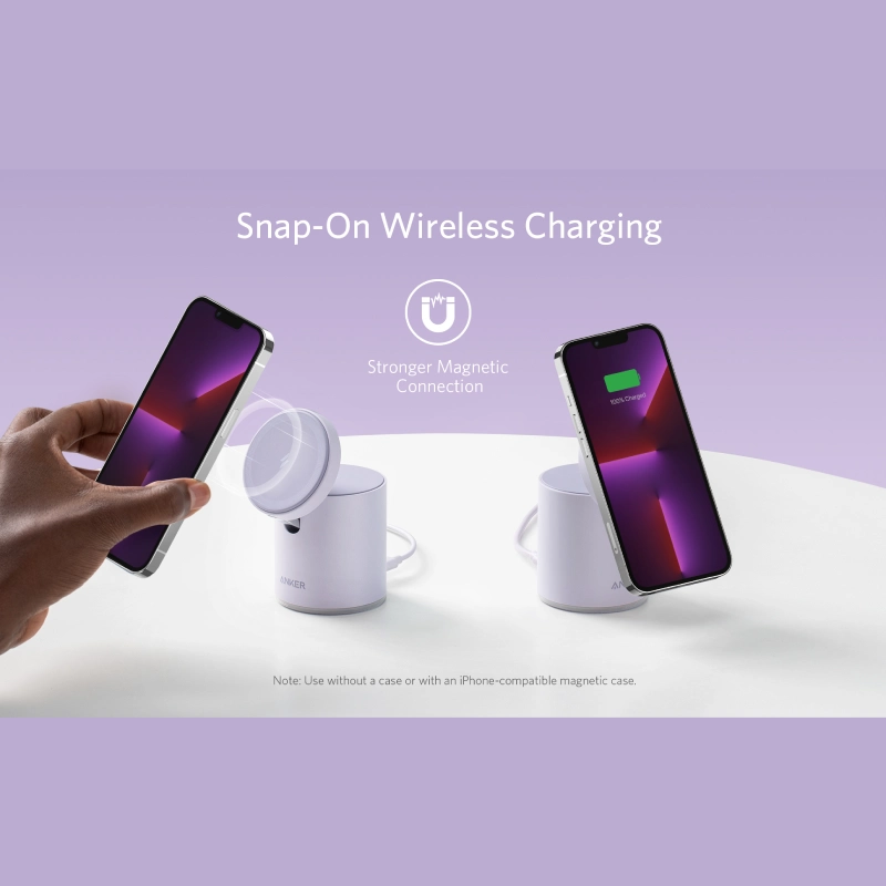 قیمت و خرید شارژر وایرلس مگ سیف 2 کاره انکر مدل 623